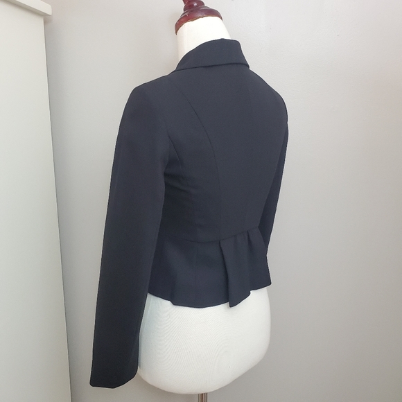 ❣HP❣ Loft Ruffle Front Cropped Peplum Jacket - Picture 2 of 10